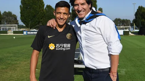 Inter presentó el dato anecdótico con una hermosa imagen de los chilenos en la ciudad deportiva "nerozzurra"