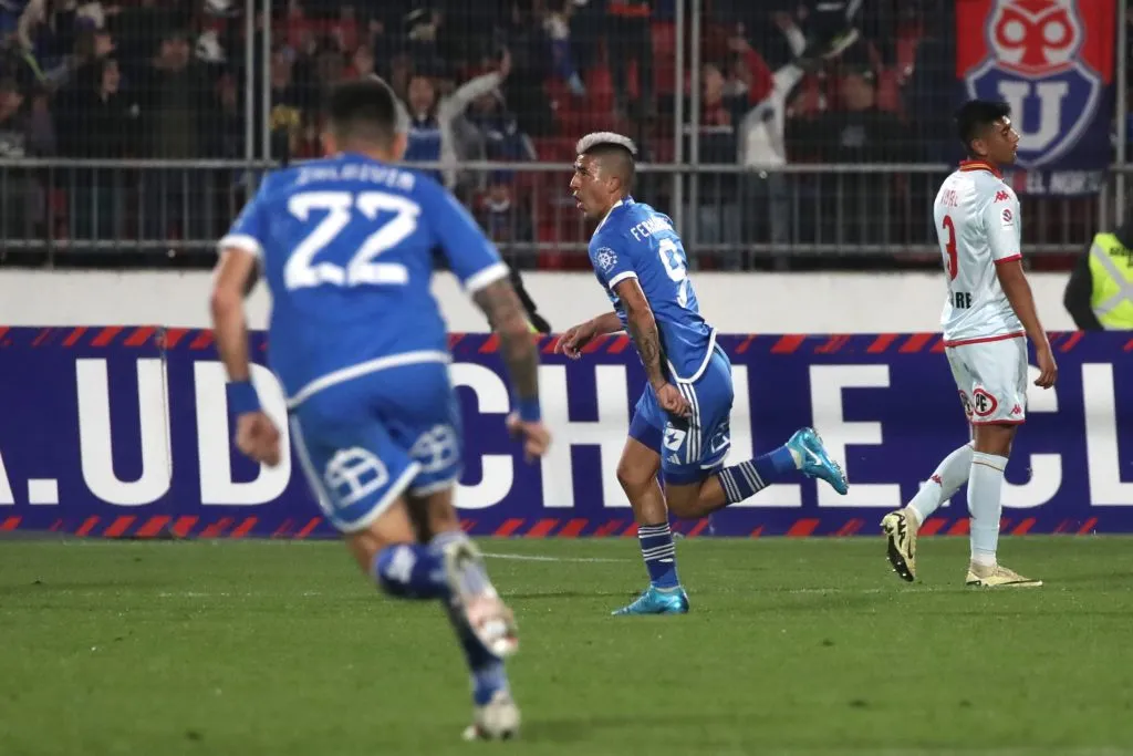 Leandro Fernández marcó el segundo tanto de la U sobre Unión Española
(Foto: Jonnathan Oyarzun/Photosport)