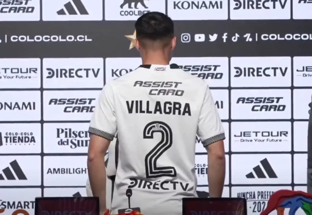 Jonathan Villagra usará la camiseta número ‘2’ en Colo Colo. (Foto: Captura)