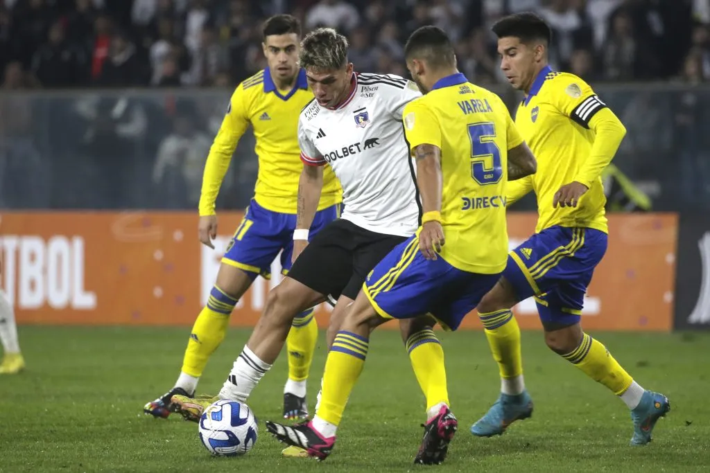 Boca Juniors conoció a Carlos Palacios en la Copa Libertadores 2023. (Foto: Jonnathan Oyarzún/Photosport)