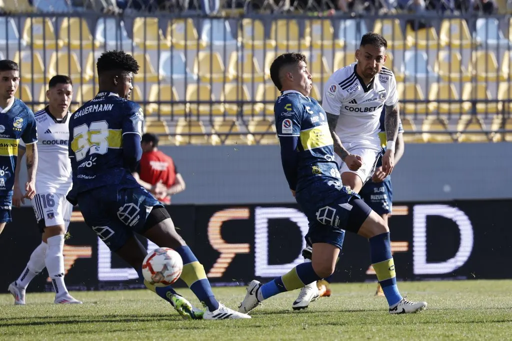 Javier Correa anotó a los 73 minutos con un remate cruzado de zurda. (Foto: Raúl Zamora/Photosport)
