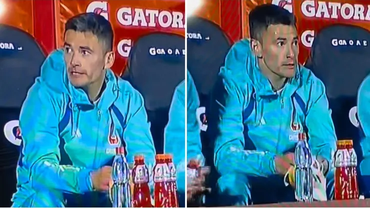 En plena transmisión Charles Aránguiz fue captado por este momento