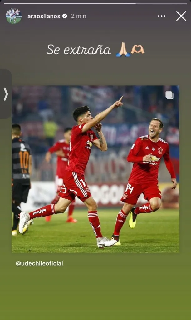 Ángelo Araos y su sentido mensaje a Universidad de Chile.