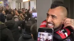 Colo Colo recibió calurosa bienvenida en el aeropuerto