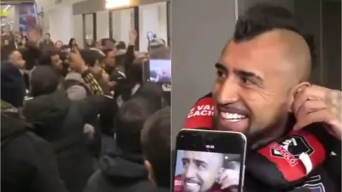 Colo Colo recibió calurosa bienvenida en el aeropuerto