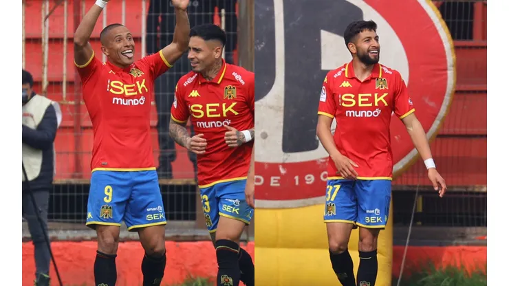 Leandro Benegas y Jeyson Rojas anotaron para Unión Española ante Cobreloa. (Foto: Photosport)