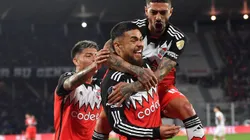 Paulo Díaz adelantó a River Plate ante Talleres por Copa Libertadores. (Foto: Hernán Cortez/Getty Images)