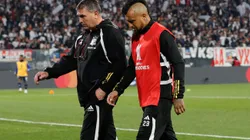 Arturo Vidal quedó fuera a última hora del partido entre Colo Colo y Junior. (Foto: Photosport)