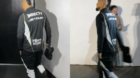 Arturo Vidal se resintió de su lesión previo al Colo Colo vs Junior. (Foto: Captura)
