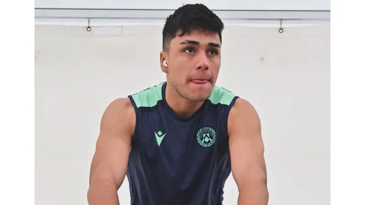 Damián Pizarro se alista para su debut en el Udinese.