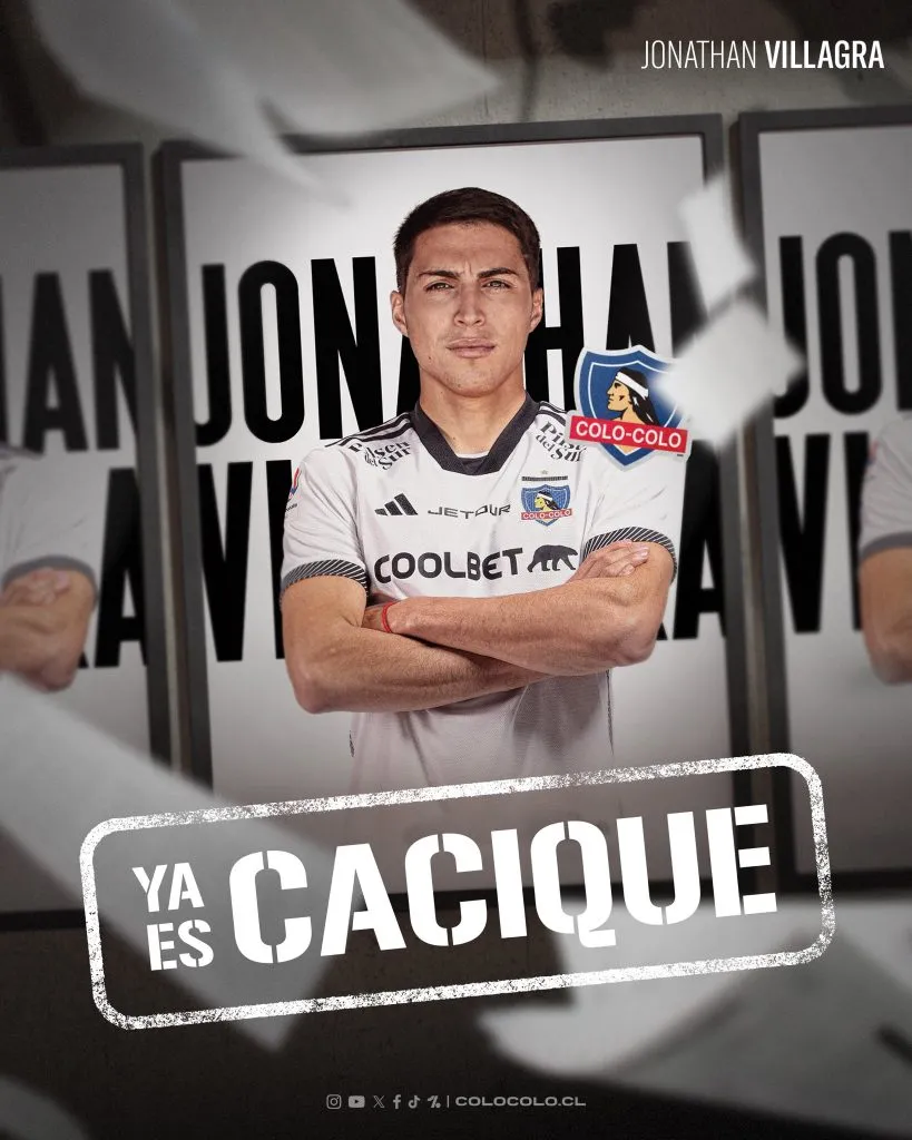 Así fue oficializado Jonathan Villagra en Colo Colo.