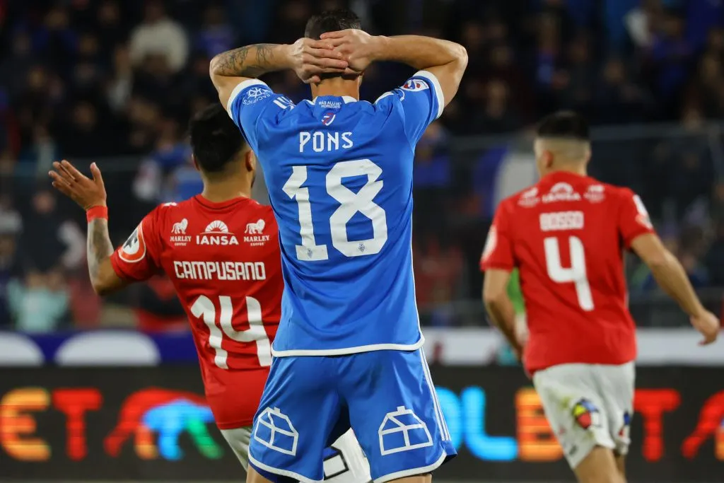 Pons intentará cambiar las críticas por aplausos en el duelo ante Colo Colo | FOTO: Marcelo Hernandez /Photosport