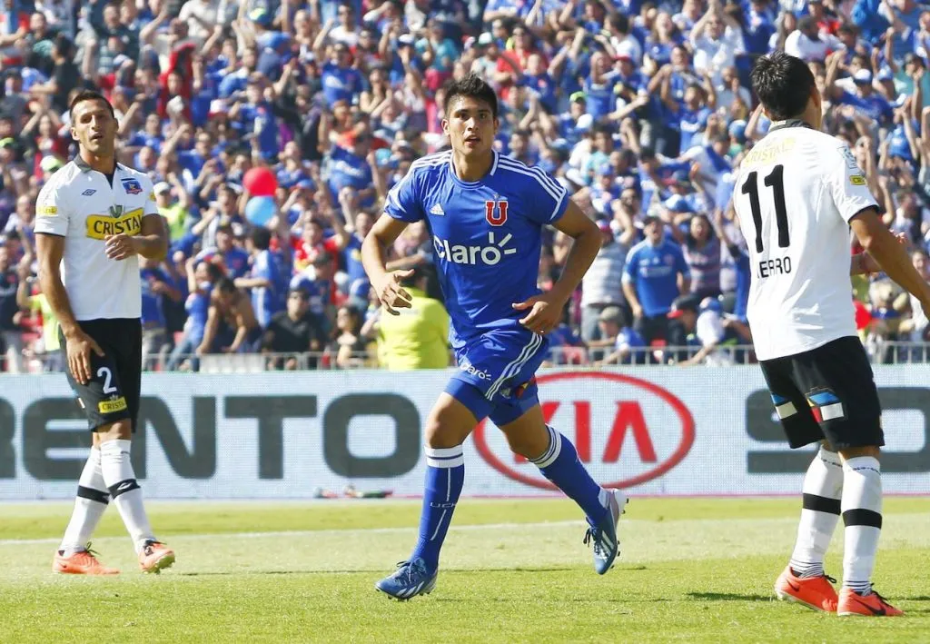 Juan Ignacio Duma convirtió dos goles para Universidad de Chile en aquel Superclásico.