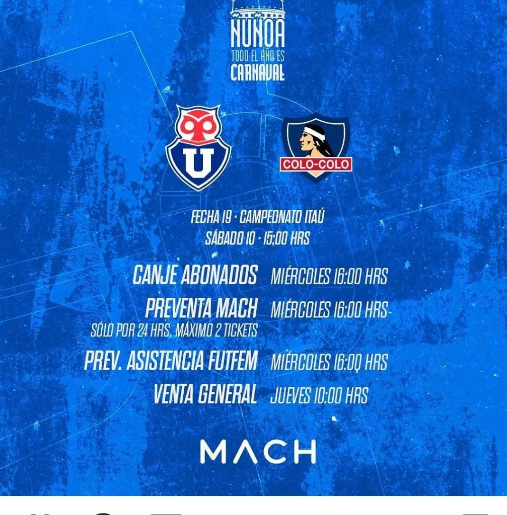 La información sobre canje y venta de tickets (Redes U)