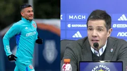 Clark se vio visiblemente emocionado con el regreso de Aránguiz.