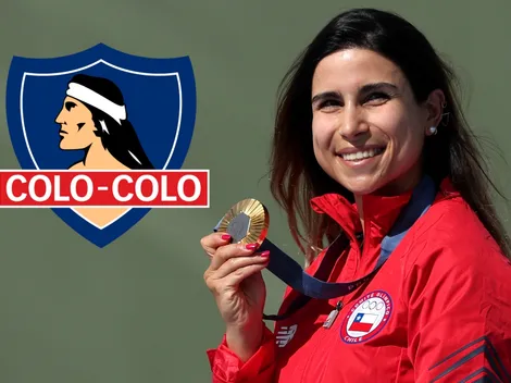 Francisca Crovetto llegó con la de oro a apoyar a Colo Colo