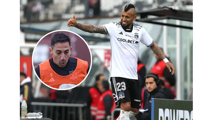 Arturo Vidal le tiene fe a Javier Correa en Colo Colo. (Foto: Photosport)