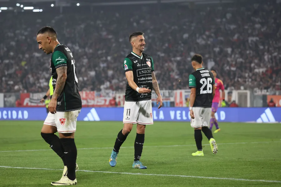 Felipe, celebrando el gol que le anotó a Colo Colo en la primera rueda (Photosport)