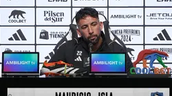 Mauricio Isla en su primera conferencia en Colo Colo