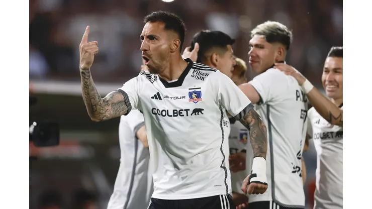 Javier Correa rompió su sequía goleadora con Colo Colo. (Foto: Photosport)