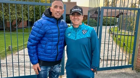 Gustavo Quinteros recibió la visita de Lucas Barrios en Argentina. (Foto: Lucas Barrios)