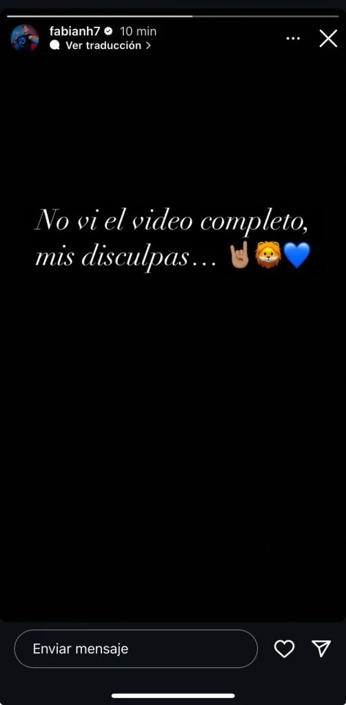 Fabián Hormazábal ofreció disculpas tras el like a la publicación de Arturo Vidal.