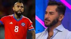 Johnny Herrera mostró su malestar con Arturo Vidal. (Foto: Photosport | TNT Sports)
