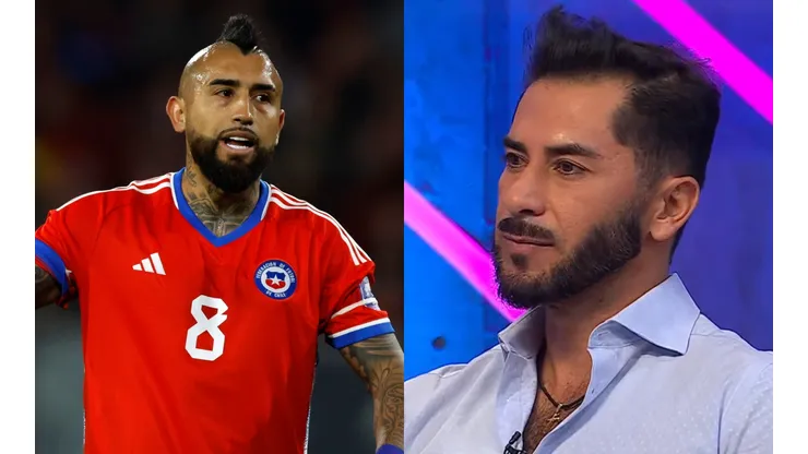 Johnny Herrera mostró su malestar con Arturo Vidal. (Foto: Photosport | TNT Sports)