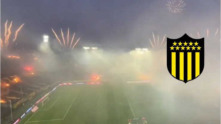 Barra de Peñarol realiza gran recibimiento a su equipo