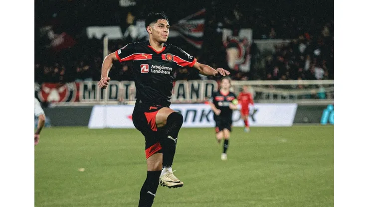 Darío Osorio fue la figura del FC Midtjylland en Europa League.