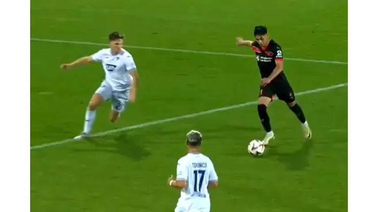 Darío Osorio anotó un golazo en Europa League.