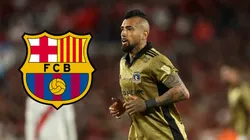 Futbol, River Plate vs Colo Colo. Cuartos de Final, Copa Libertadores 2024. El jugador de Colo Colo, Arturo Vidal, durante el partido de copa libertadores contra River Plate disputado en el estadio Monumental en Buenos Aires, Argentina. 24/09/2024 Alejandro Pagni/Photosport Football, River Plate vs Colo Colo. Quarter finals, Copa Libertadores 2024. Colo Colo's player Arturo Vidal, during the copa libertadores match against River Plate at the Monumental stadium in Buenos Aires, Argentina. 24/09/2024 Alejandro Pagni/Photosport