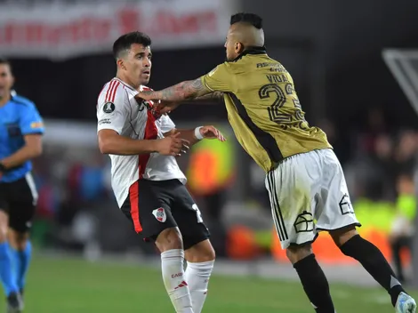 VIDEO: Arturo Vidal y Marcos Acuña se van a los empujones en el Colo Colo vs River Plate