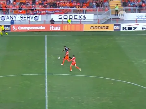 Video: Patricio Rubio marca un tremendo gol de mitad de cancha para Ñublense