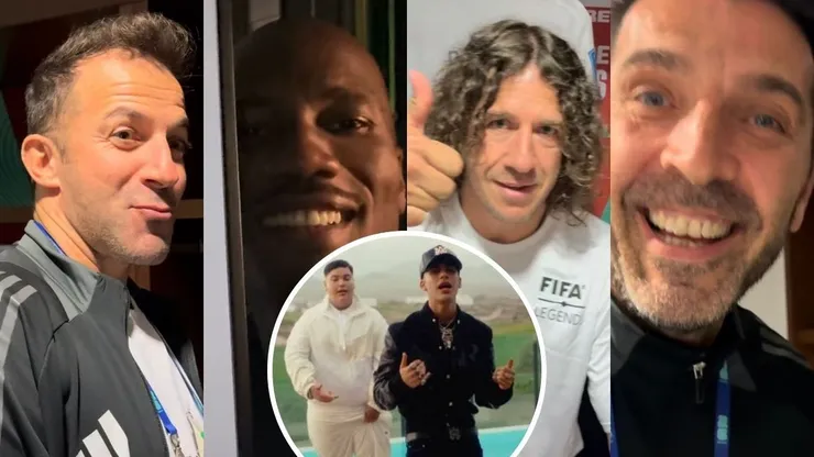 Las leyendas FIFA se mostraron al ritmo de Floyymenor y Cris Mj.