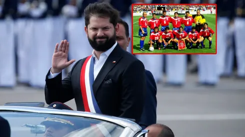¿Salas o Zamorano? Presidente Boric se luce con camiseta de La Roja