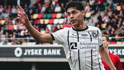 Darío Osorio vio la tarjeta roja en el fútbol de Dinamarca