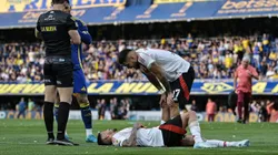 Figura de River Plate salió lesionado en el Superclásico de Argentina. (Foto: Marcelo Endelli/Getty Images)