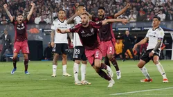 Germán Pezzella anotó el gol para River Plate ante Colo Colo