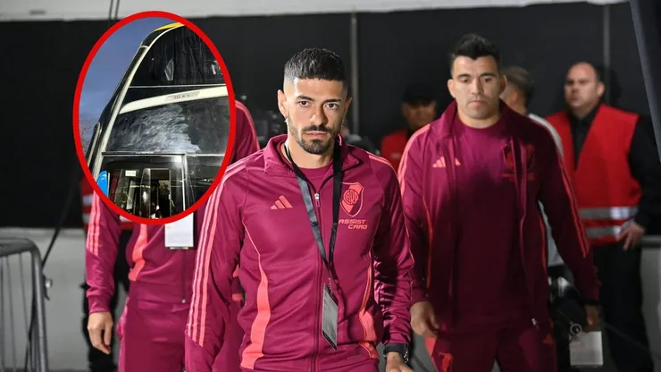 Prensa argentina reporta piedrazos al bus de River Plate