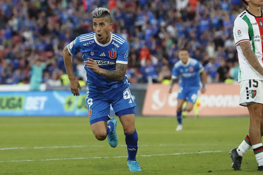 Leandro Fernández anotó el agónico gol del triunfo de Universidad de Chile sobre Palestino.