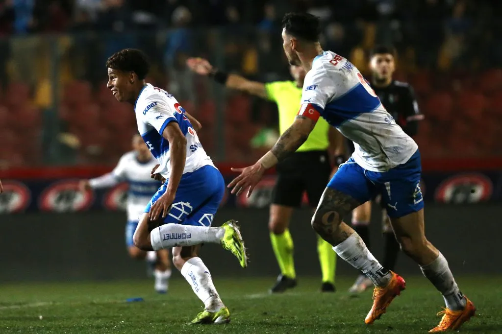 La emoción de Juan Francisco Rossel al convertir su primer gol en el profesionalismo | FOTO: Javier Salvo/Photosport