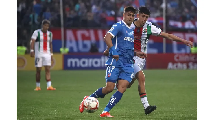 Fabián Hormazábal no estuvo en el partido de la U ante Palestino en el Estadio Nacional. (Foto: Photosport)