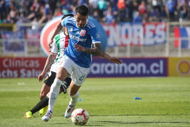 Emmanuel Ojeda quedó fuera del partido entre Universidad de Chile y Palestino.