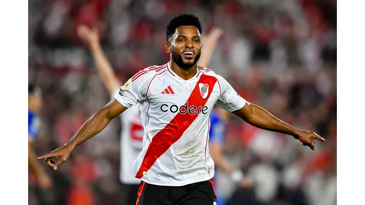 Migual Borja marcó en triunfo de River ante Atlético Tucumán.