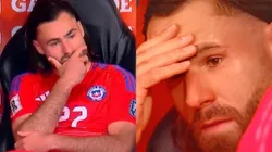 Ben Brereton quedó desconsolado tras dejar el campo de juego por decisión técnica: (Foto: Chilevisión)
