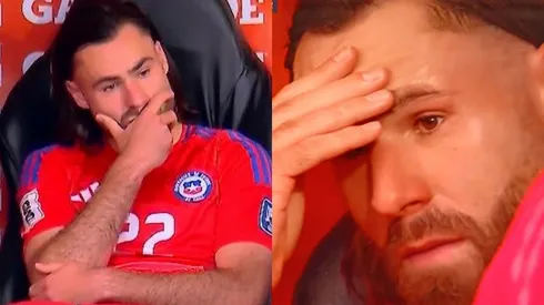 Ben Brereton quedó desconsolado tras dejar el campo de juego por decisión técnica: (Foto: Chilevisión)