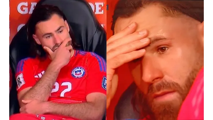 Ben Brereton quedó desconsolado tras dejar el campo de juego por decisión técnica: (Foto: Chilevisión)