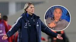 Ricardo Gareca es apuntado por Fabián Estay. (Foto: Photosport)