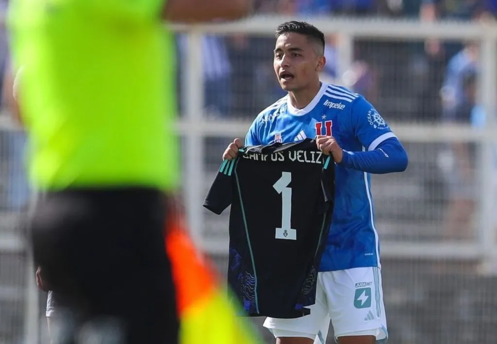 La emotiva celebración de Nicolás Guerra en Universidad de Chile.